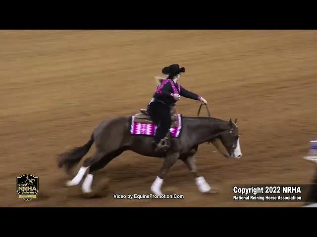 PRINCE INFERNO and Madison Steed (2022 NRHA Non Pro Futurity Finals)