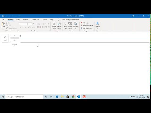 Keyboard Shortcut Key to send an email in Outlook - Office 365