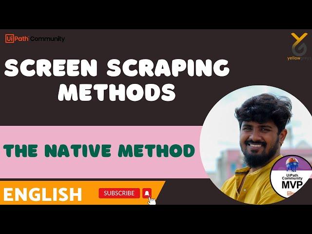 UiPath | Screen Scraping Methods | The Native method | English | Yellowgreys