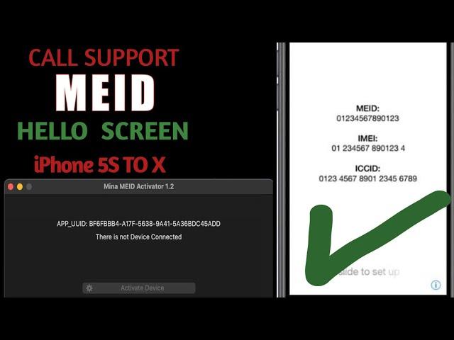 Mina Meid Activator 1.3 Untethered iCloud Bypass Meid With Sim/Signal/Network iPhone 5S To X