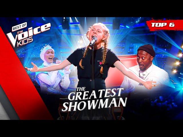 The GREATEST SHOWMAN performances in The Voice Kids!  | Top 6