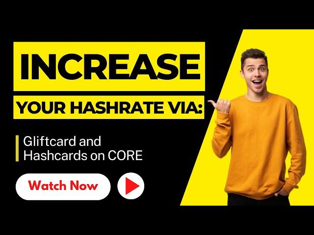 How to increase Hashrate via Hashcards and Giftcard? | Satoshi CORE Mining (Part 1)