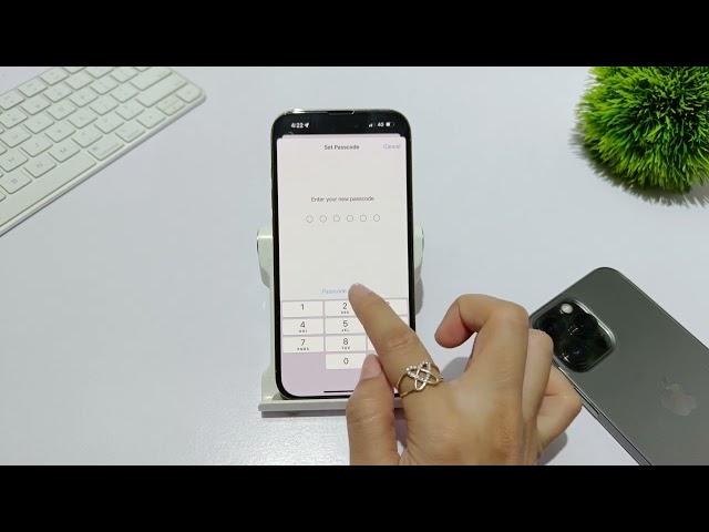 How to set screen lock password in iphone 15 pro max,15 plus | iphone 15 me passcode kaise set kare