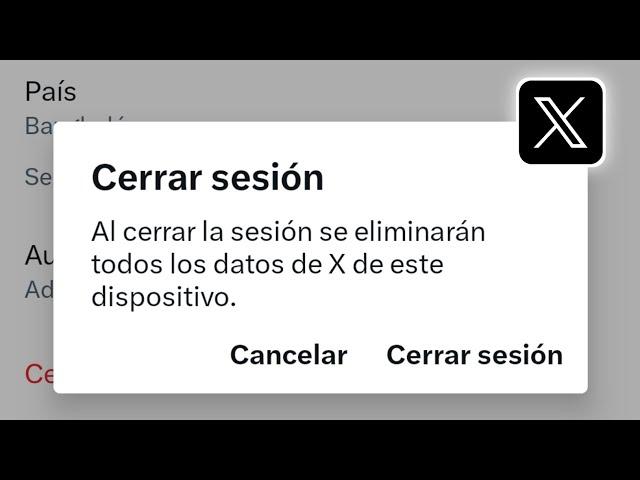 Cómo cerrar sesión en la cuenta X (Twitter)