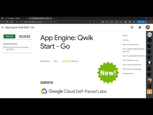 App Engine: Qwik Start - GO | GSP070 | Atul Gupta #qwiklabs