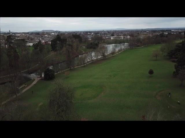 Pittville Park Cheltenham drone footage