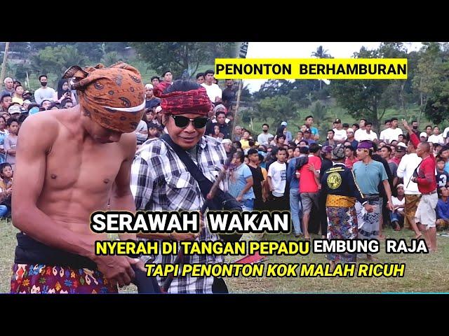 RICUH ANTAR PENONTON DI PERESEAN MONTONG GADING || SERAWAH WAKAN vs PEPADU EMBUNG RAJA