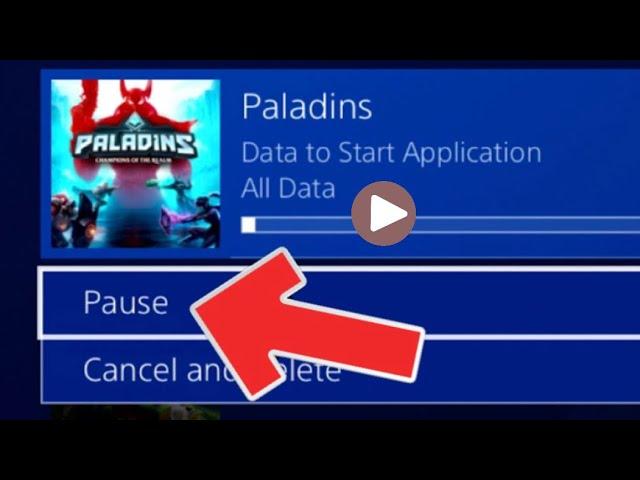 PS4 HOW TO PAUSE DOWNLOADS NEW!