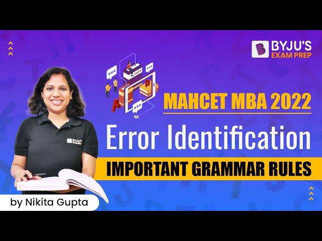 MAHCET MBA 2022 | Error Identification | Important Grammar Rules | Ace Your MBA CET Preparation