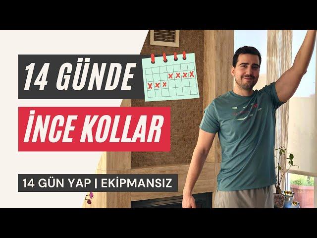 14 Günde KOLLARINIZI İNCELTİN | Ekipmansız Kol İnceltme Hareketleri