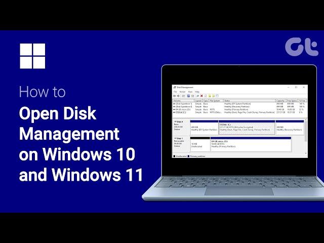 How To Open Disk Management on Windows 10 and Windows 11 | Video Tutorial | Guiding Tech