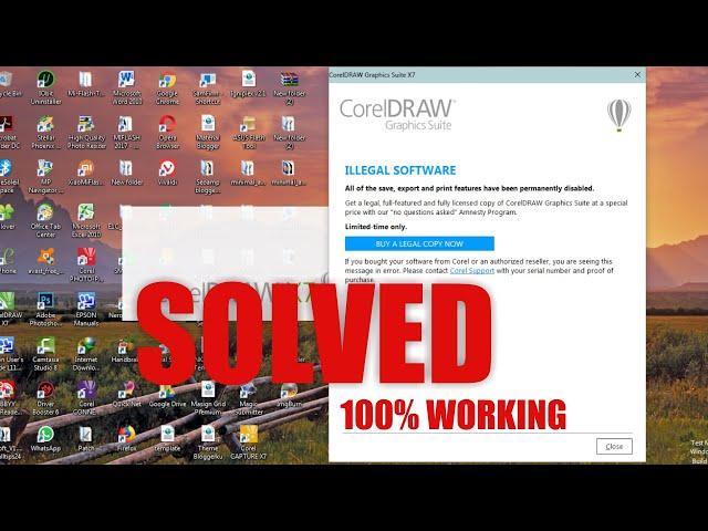 Illegal Software | Corel Draw X7 Fix | Easy Method