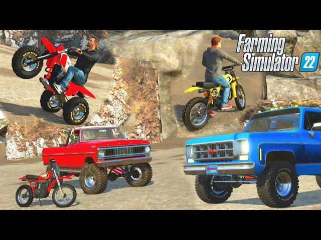 1980'S OFF-ROADING & TRAIL RIDING! (HONDA 3-WHEELER, OLD ATV & DIRTBIKE) | FARMING SIMULATOR 1980'S