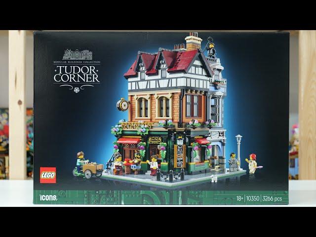 LEGO Icons 10350 Tudor Corner - LEGO Speed Build Review