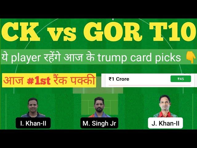 ck vs gor dream11 team, ck vs gor ecs t10 dream11 prediction, ck vs gor dream11 team of today match