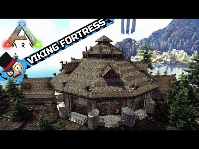 Ark: Survival Evolved - Viking Fortress - Wyvern Dino Pen Built on Fjordur