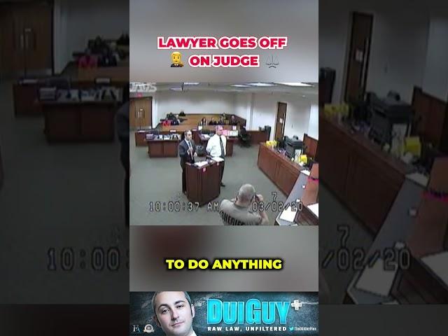 Lawyer Goes OFF on Judge