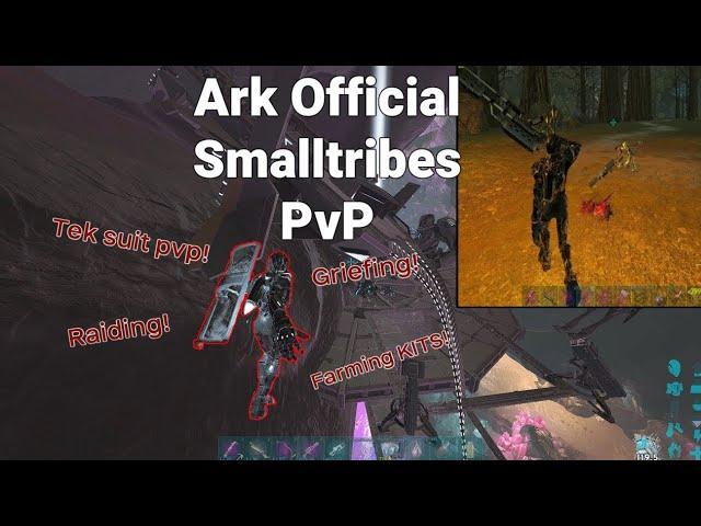 Tek Suit Griefing + Dropping Hidden Bases! | ARK Official Smalltribes PvP