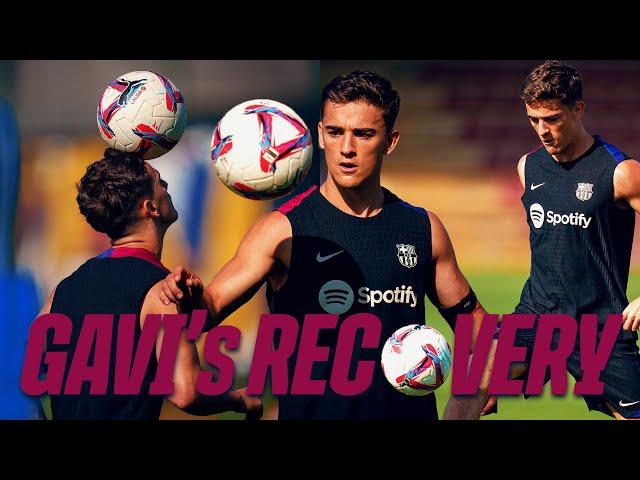 GAVI REUNITED WITH THE BALL AGAIN ️ | FC Barcelona