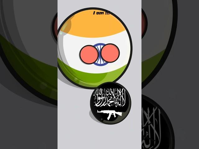 Power of India || Not to terrorism #shorts #viral #hindustan #india #animation #countryball