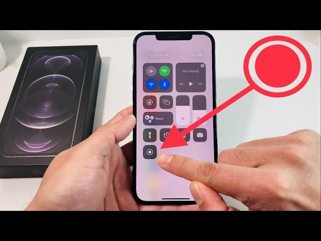 iPhone 12 Pro Max How to Screen Record with Microphone iOS 15 / 14 / 13 / 12 / 11