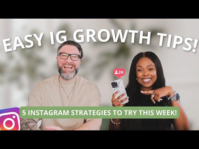 5 Ways to Grow on Instagram THIS WEEK | Instagram Growth Strategies