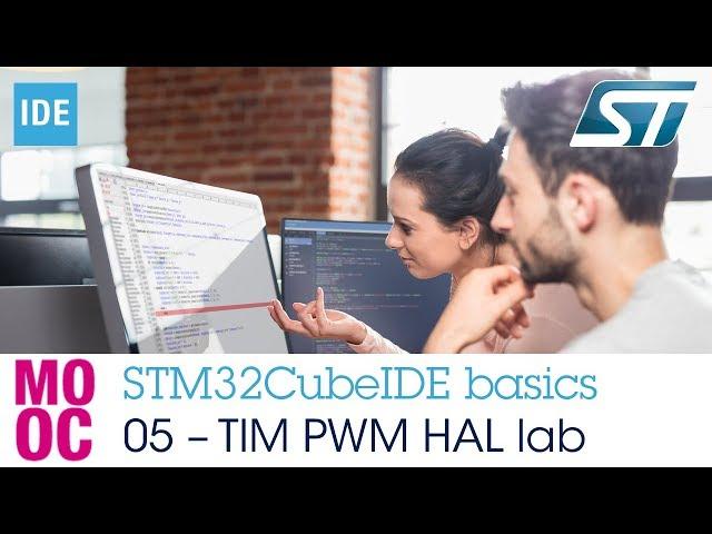 STM32CubeIDE basics - 05 TIM PWM HAL lab