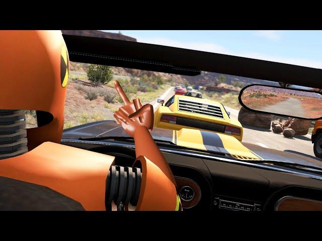 Crash Test Dummy ROAD RAGE 2 | BeamNG.drive