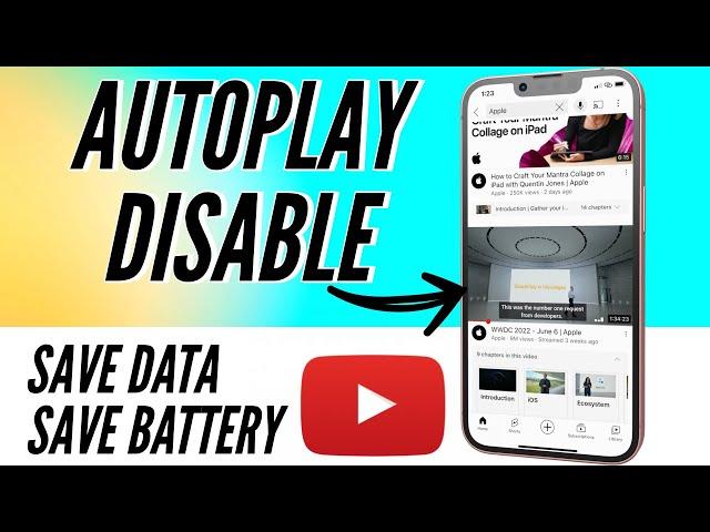 How to Disable YouTube Video Autoplay While Scrolling in iPhone I Disable Youtube Video Preview