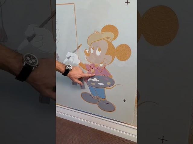 Dad Turns Kid's Scribble on Wall into Work of Art! 