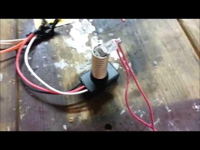 "Light detecting resistor"  Switch testing LDR