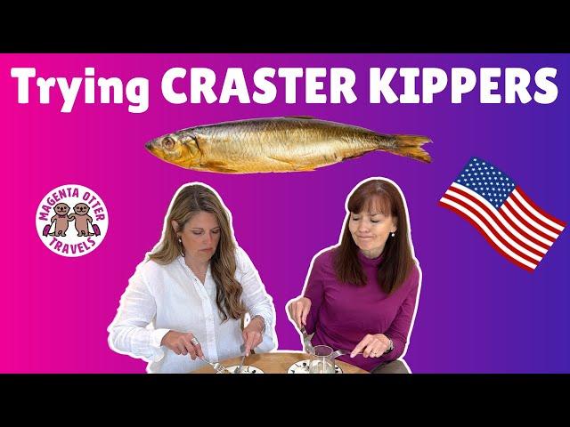 CRASTER KIPPERS taste test - American tries Craster Kippers for the First Time