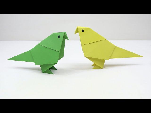 How to Make a Paper Bird Easy - Origami Bird Tutorial