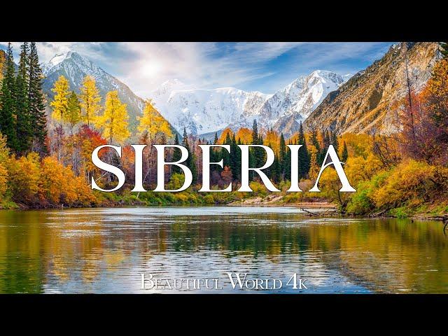 Siberia 4K - Stunning Autumn Scenery with Golden Forests and Lakes - Relaxing Piano