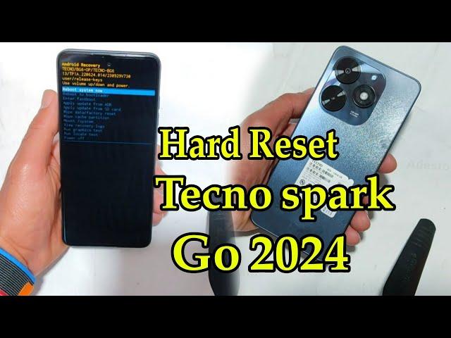 hard Reset Tecno spark go 2024 100% ok