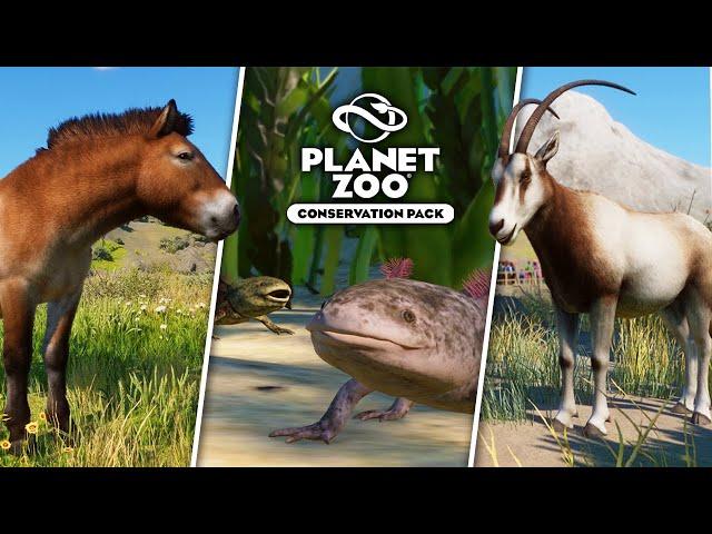 Axolotls, Flowers, Gutters, and more! New Screenshots | Planet Zoo: Conservation Pack