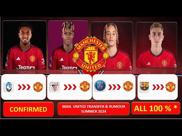 Manchester united All Latest Transfer News Today  Transfer Confirmed & Rumours ~ 26th June 2024