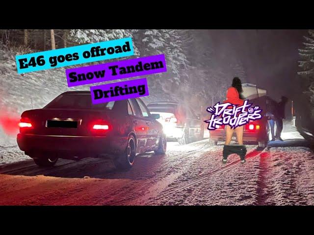 DriftTroopers Vlog 10 | Playing in the snow - big crash - Tandem Drifting