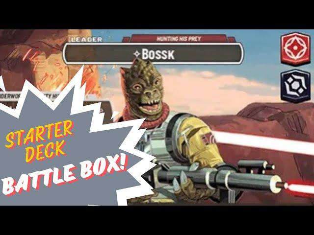 On the Hunt! Bossk Starter Deck - Star Wars Unlimited