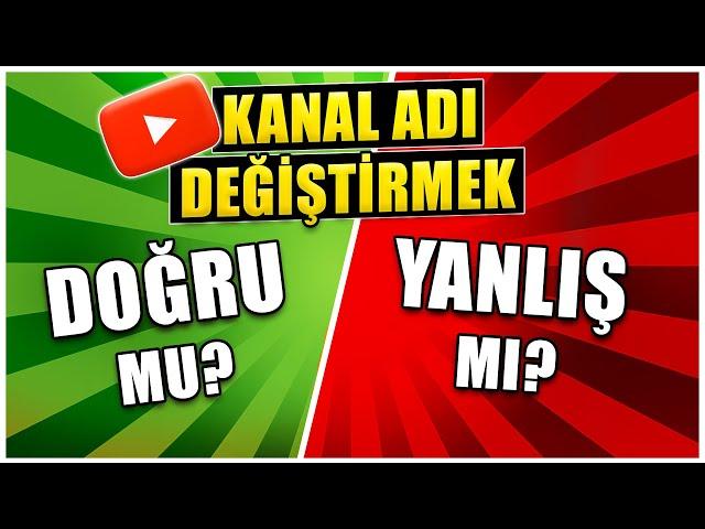 YOUTUBE KANAL İSMİ DEĞİŞTİRMENİN ETKİSİ !!! | Youtube Kanal İsmi Nasıl Değiştirilir ? | 2022