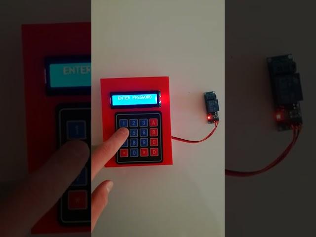 Arduino Password Door Lock Project v3 (Relay)