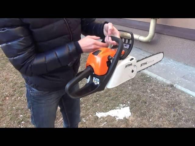 Как завести Бензопилу Stihl MS 211 C-BE ?