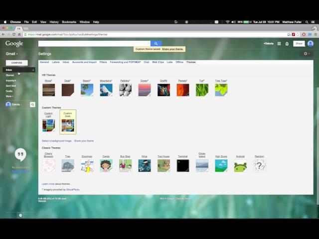 Gmail - How to Use a Custom Background Image
