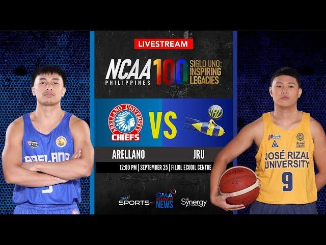 Arellano vs JRU (Men’s Basketball) | NCAA Season 100 - Replay