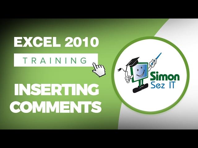 How to Insert Comments in Excel 2010 Spreadsheets