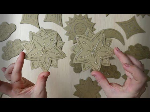 Christmas decorations made of cardboard and foil - fast, simple and beautiful!