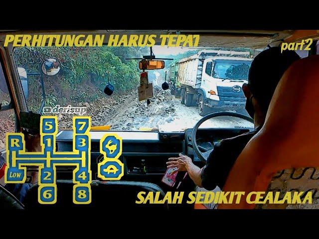 TEST MUAT BATU BARA part2, SUPIR TRUK TRONTON TIDAK FOKUS BERAKIBAT MAUT