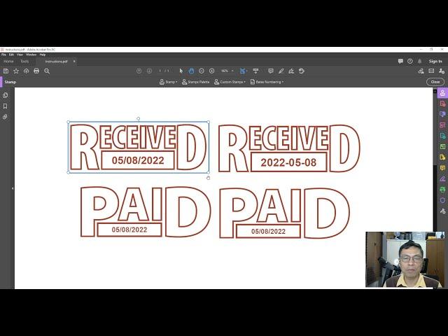 Effortlessly Manage Documents: Create Dynamic Received and Paid Stamps for Seamless Workflow