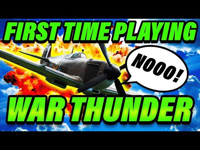 FIRST TIME Playing WAR THUNDER! *funny*