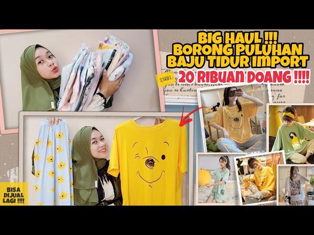 SHOPEE HAUL BAJU TIDUR IMPORT 20 RIBUAN + RULES MINIGIVEAWAY SEPTEMBER 2020 !!!